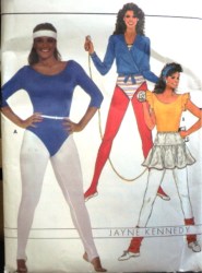 6660 JAYNE STRETCH BODYSUIT,MINI SKIRT,TOP,TIGHTS PATTERN 6-10